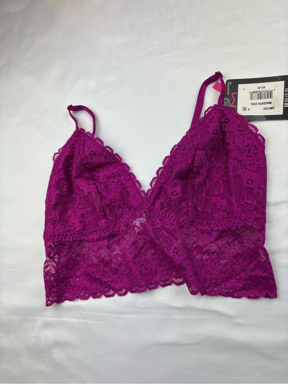 Maidenform Magenta Lace Bralette